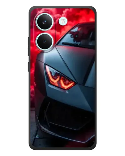 Чохол для Xiaomi Poco X8 Pro з картинкою «Lamborghini червоне сяйво»