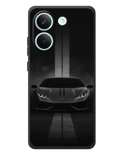 Чохол для Xiaomi Poco X8 Pro з картинкою «Lamborghini симетрія доріг»