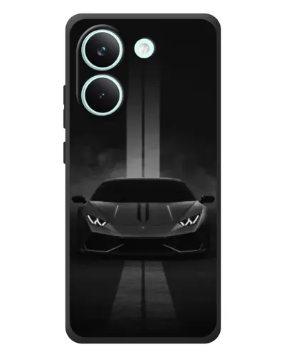Чохол для Xiaomi Poco X8 Pro з картинкою «Lamborghini симетрія доріг»