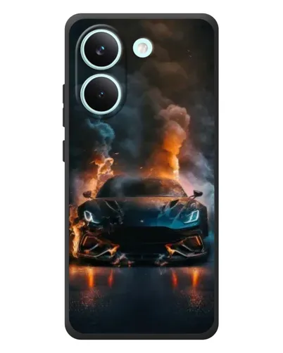 Чохол для Xiaomi Poco X8 Pro з картинкою «Lamborghini димна естетика»