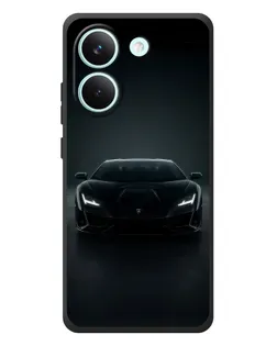 Чохол для Xiaomi Poco X8 Pro з картинкою «Чорний Lamborghini Aventador»