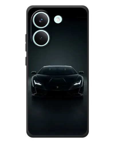Чохол для Xiaomi Poco X8 Pro з картинкою «Чорний Lamborghini Aventador»