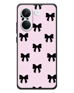 Чохол для Xiaomi Poco X8 Pro з картинкою «Чорні банти Coquette»
