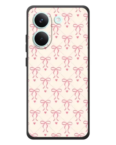 Чохол для Xiaomi Poco X8 Pro з картинкою «Рожеві бантики Coquette»