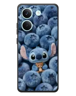 Чехол для Xiaomi Poco X8 Pro с картинкой «Стич и голубика»