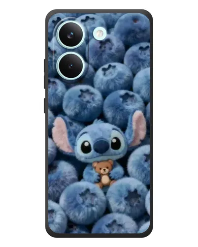 Чехол для Xiaomi Poco X8 Pro с картинкой «Стич и голубика»