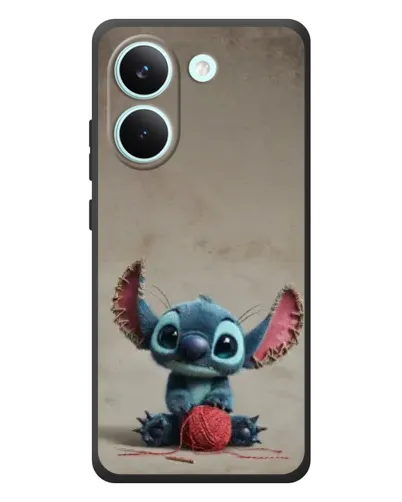 Чехол для Xiaomi Poco X8 Pro с картинкой «Стич на коричневом фоне»