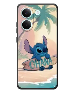 Чехол для Xiaomi Poco X8 Pro с картинкой «Стич на серфе»