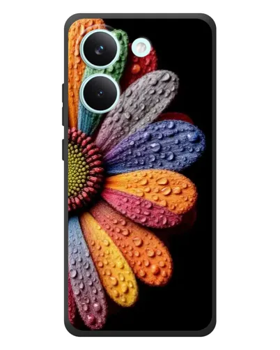 Чохол для Xiaomi Poco X8 Pro з картинкою «Райдужна квітка»