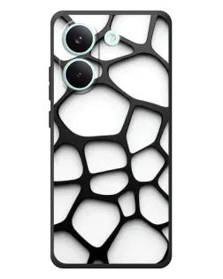 Чохол для Xiaomi Poco X8 Pro з картинкою «Біла об'ємна сітка» Чохол для Xiaomi Poco X8 Pro з картинкою «Біла об'ємна сітка»
