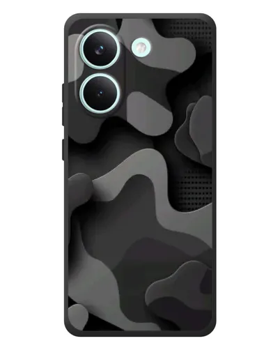 Чохол для Xiaomi Poco X8 Pro з картинкою «Темний абстрактний камуфляж»