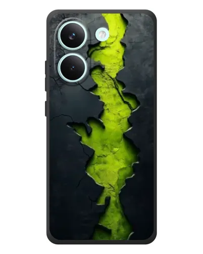 Чохол для Xiaomi Poco X8 Pro з картинкою «Салатовий розлом скелі»