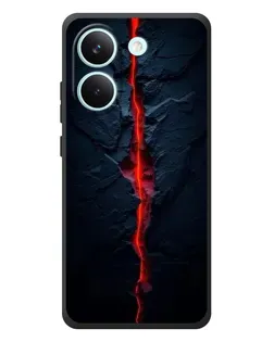 Чохол для Xiaomi Poco X8 Pro з картинкою «Червона лавова тріщина»