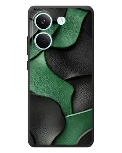 Чохол для Xiaomi Poco X8 Pro з картинкою «Зелені шкіряні хвилі»