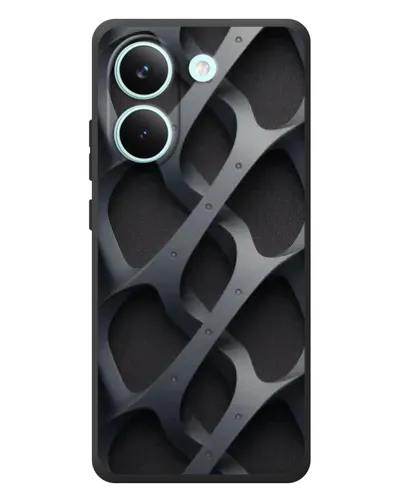 Чохол для Xiaomi Poco X8 Pro з картинкою «Об'ємне сіре плетіння»