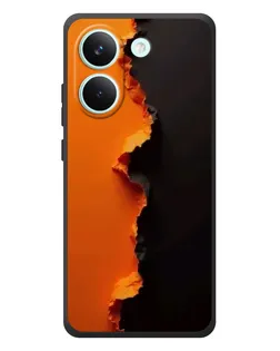 Чохол для Xiaomi Poco X8 Pro з картинкою «Помаранчевий розлом»