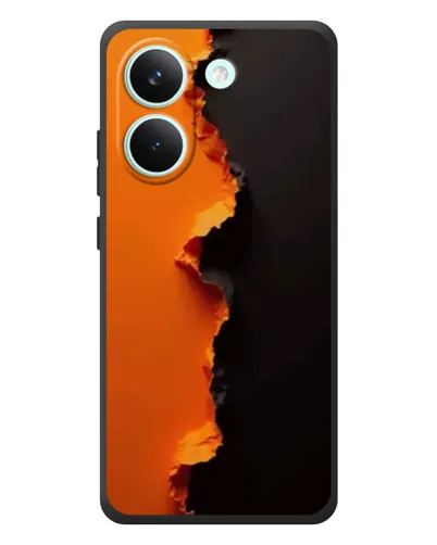 Чохол для Xiaomi Poco X8 Pro з картинкою «Помаранчевий розлом»