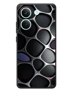 Чохол для Xiaomi Poco X8 Pro з картинкою «Об'ємна темна решітка»