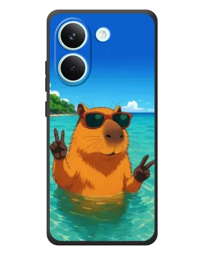 Чохол для Xiaomi Poco X8 Pro з картинкою «Морська капібара»