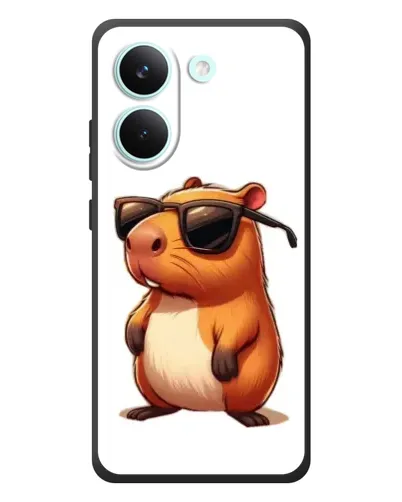 Чохол для Xiaomi Poco X8 Pro з картинкою «Капібара в окулярах»