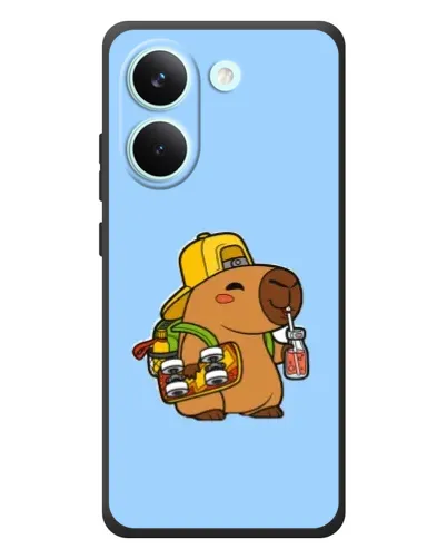 Чохол для Xiaomi Poco X8 Pro з картинкою «Капібара на скейті»