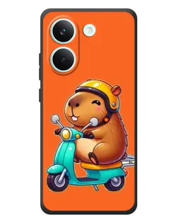 Чохол для Xiaomi Poco X8 Pro з картинкою «Капібара на скутері» Чохол для Xiaomi Poco X8 Pro з картинкою «Капібара на скутері»