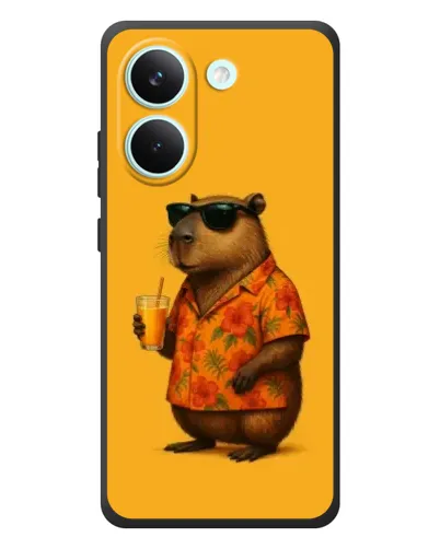 Чохол для Xiaomi Poco X8 Pro з картинкою «Капібара на відпочинку»