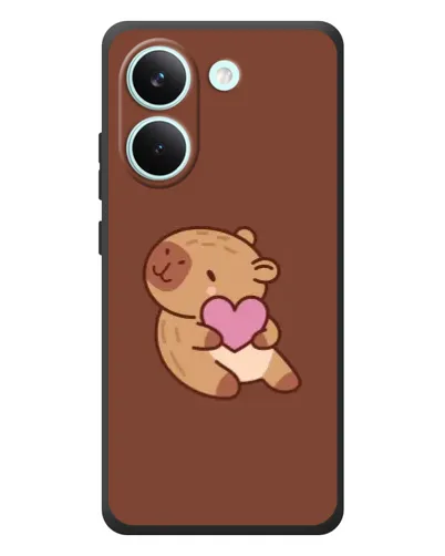 Чохол для Xiaomi Poco X8 Pro з картинкою «Капібара з серцем»