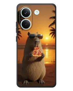 Чохол для Xiaomi Poco X8 Pro з картинкою «Капібара з піцою» Чохол для Xiaomi Poco X8 Pro з картинкою «Капібара з піцою»