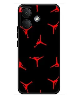 Чохол для Xiaomi Poco X8 з картинкою «Jordan Red Pattern»