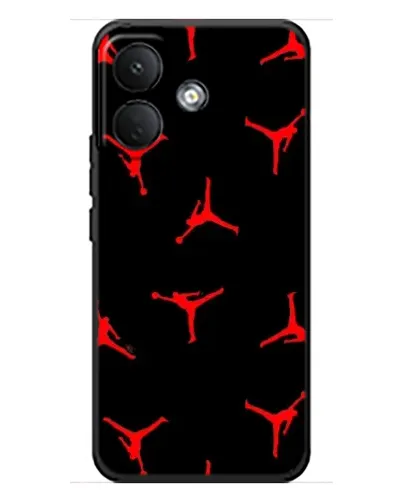 Чехол для Xiaomi Poco X8 с картинкой «Jordan Red Pattern» Чехол для Xiaomi Poco X8 с картинкой «Jordan Red Pattern»