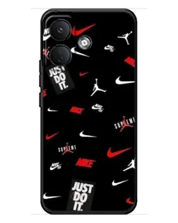 Чохол для Xiaomi Poco X8 з картинкою «Nike Mix Pattern»