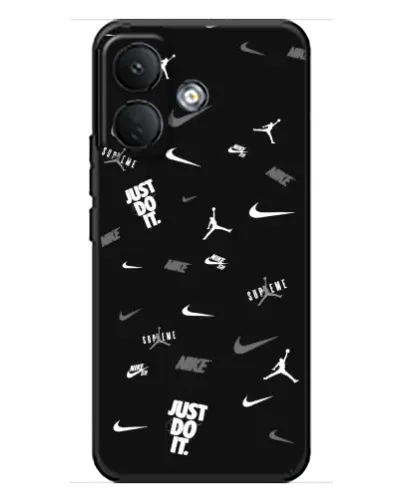 Чехол для Xiaomi Poco X8 с картинкой «Nike Black Pattern» Чехол для Xiaomi Poco X8 с картинкой «Nike Black Pattern»