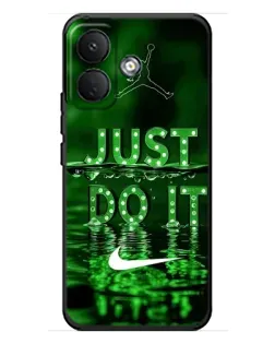 Чохол для Xiaomi Poco X8 з картинкою «Зелений неоновий Nike»