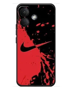 Чохол для Xiaomi Poco X8 з картинкою «Червоні бризки Nike»