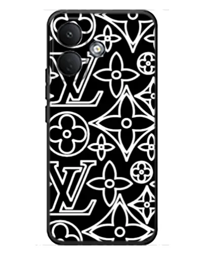 Чехол для Xiaomi Poco X8 с картинкой «Черно-белый узор LV» Чехол для Xiaomi Poco X8 с картинкой «Черно-белый узор LV»