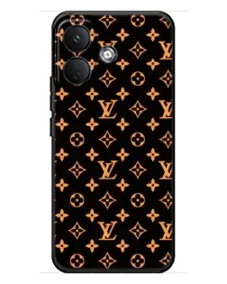 Чохол для Xiaomi Poco X8 з картинкою «Золота монограма LV»