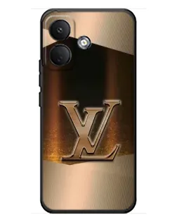 Чохол для Xiaomi Poco X8 з картинкою «LV — золоте сяйво»