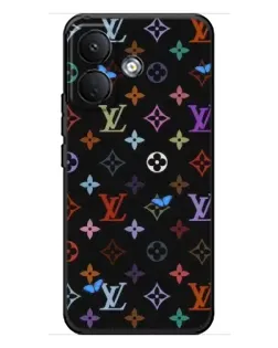 Чехол для Xiaomi Poco X8 с картинкой «Цветная монограмма LV»