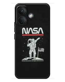 Чохол для Xiaomi Poco X8 з картинкою «NASA — крокуємо по Місяцю»