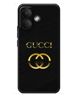 Чохол для Xiaomi Poco X8 з картинкою «Золотий логотип Gucci»