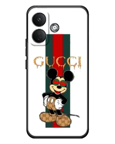 Чехол для Xiaomi Poco X8 с картинкой «Микки Маус Gucci — полосы» Чехол для Xiaomi Poco X8 с картинкой «Микки Маус Gucci — полосы»