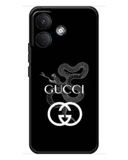Чохол для Xiaomi Poco X8 з картинкою «Gucci — срібна змія»