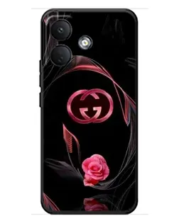 Чохол для Xiaomi Poco X8 з картинкою «Gucci — неонова троянда»