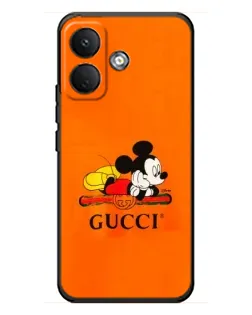 Чохол для Xiaomi Poco X8 з картинкою «Міккі Маус Gucci — помаранч»