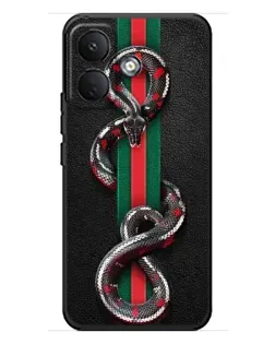 Чохол для Xiaomi Poco X8 з картинкою «Gucci — змія на смузі»