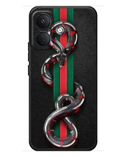 Чехол для Xiaomi Poco X8 с картинкой «Gucci — змея на полосе» Чехол для Xiaomi Poco X8 с картинкой «Gucci — змея на полосе»