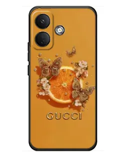 Чохол для Xiaomi Poco X8 з картинкою «Gucci — золоті метелики»