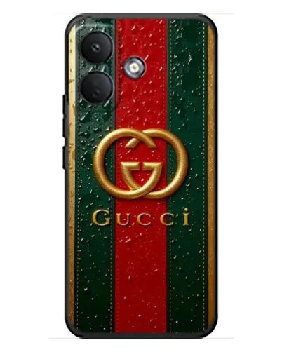 Чехол для Xiaomi Poco X8 с картинкой «Gucci — фирменная полоса и золото» Чехол для Xiaomi Poco X8 с картинкой «Gucci — фирменная полоса и золото»