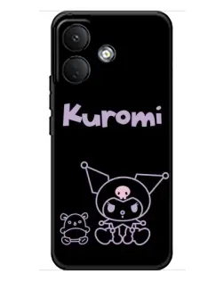Чохол для Xiaomi Poco X8 з картинкою «Kuromi — чорний мінімалізм»